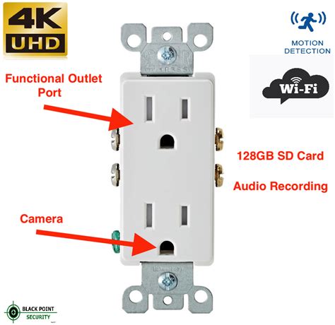 electrical box hidden spy camera|functional wall outlet hidden camera.